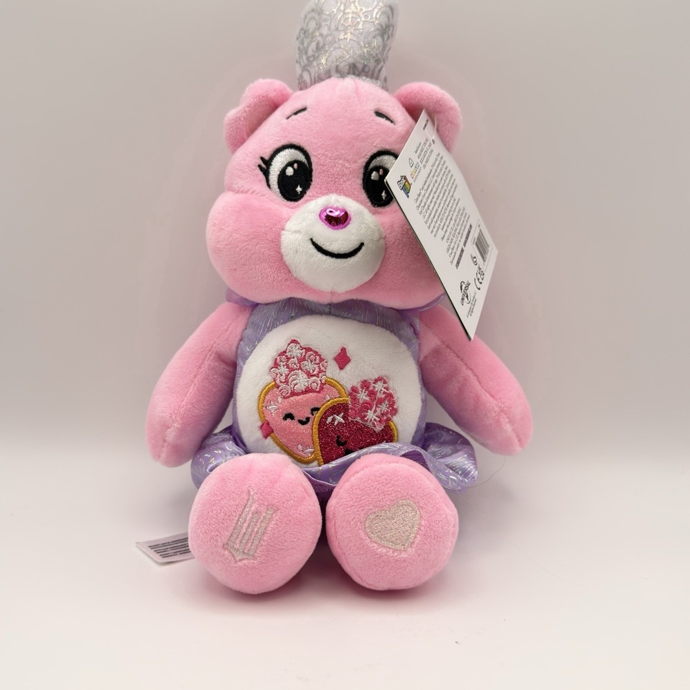 NEW 2025 Care Bears x Wicked Love-a-Lot Bear Glinda Plush 9"